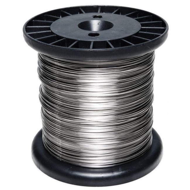 Fio De Arame De Aco Inox P/cerca 0,60mm 375m 800g